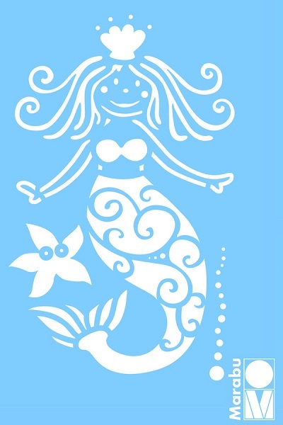 Šablóna Little Mermaid 10x15 cm