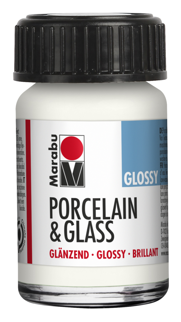 Porcelain & Glass glossy 15ml, biela