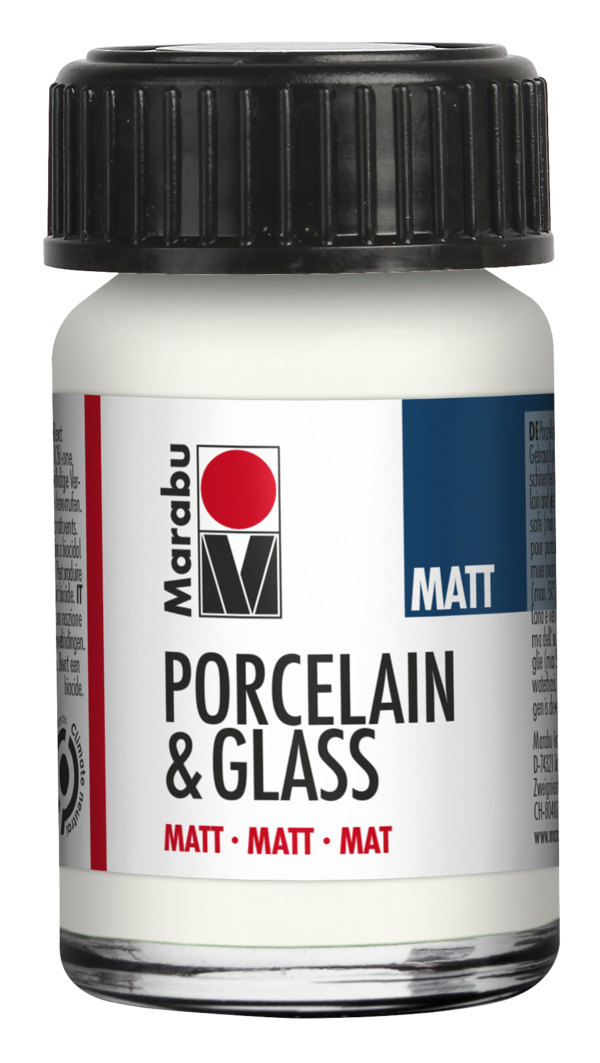 Porcelain & Glass matt 15ml, biela