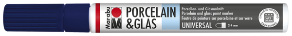 Porcelain & Glas Painter 2-4mm, modrá nočná