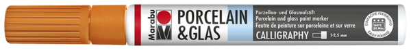 Porcelain & Glas Painter Calligraphy 1-2,5mm, mandarínka