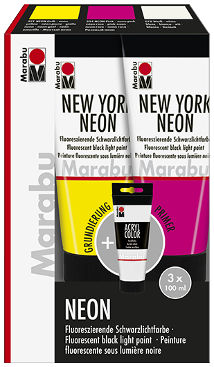 NEW YORK NEON & ACRYL COLOR set 3 x 100 ml