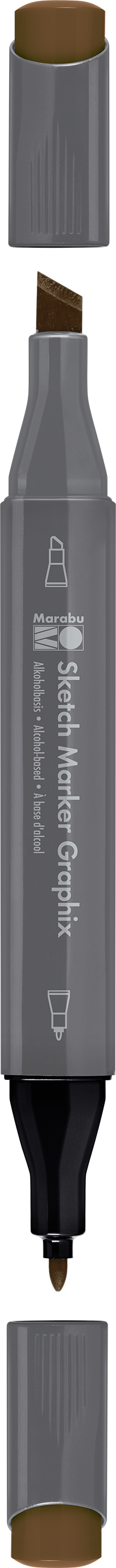 Sketch Marker Graphix 1-7mm, pálená umbra