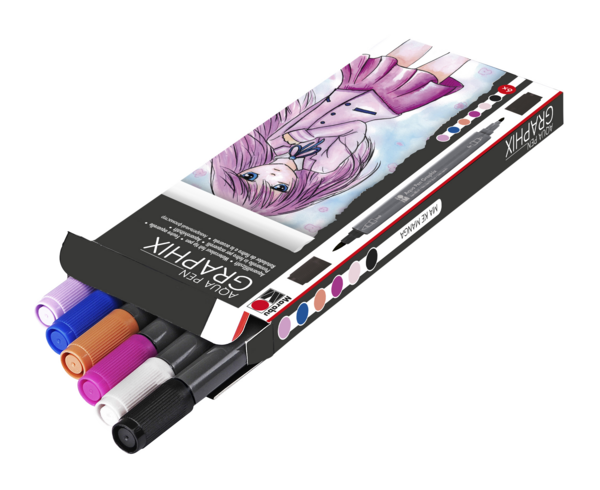 Aqua Pen Graphix - Ma Ke Manga, súprava 6 popisovačov